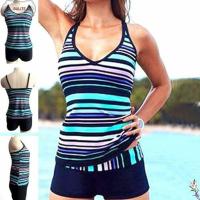 BULITE 2121 กางเกงขาสั้นสำหรับเด็กผู้ชาย ทูพีซ ชุด Tankini ชุดว่ายน้ำ เสื้อผ้ากีฬา กางเกงขาสั้นชุดว่ายน้ำ