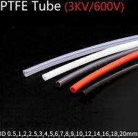 ท่อ PTFE 1เมตรสำหรับ3D ชิ้นส่วนเครื่องพิมพ์ท่อ ID 0.5 1 2 2.5 3 4 5 6 7 8 10 12 16 18 20มม. เครื่องอัดรีดท่อฉนวน F46 J-Head 600V