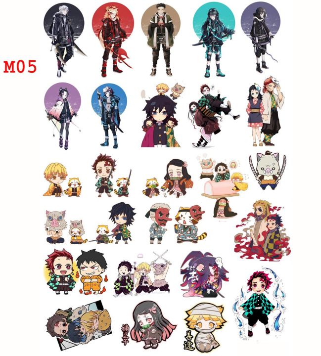 Sticker hình dán Sticker anime Manga Kimetsu No Yaiba Mẫu 5 /Thanh ...