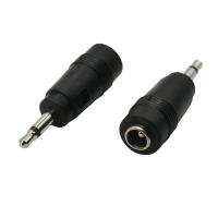 3.5mm 2Pole Mono Plug to 5.5x2.1mm Female jack Connector 3.5 to 5.5x2.1mm Plug DC Power Connector Adapter Laptop 2pcs