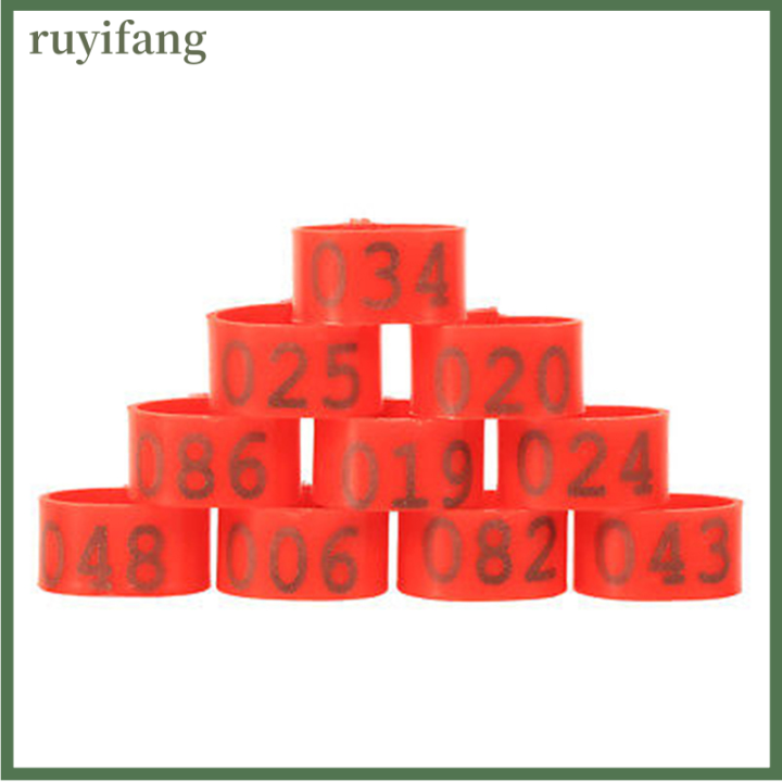 ruyifang-100x-16mm-clip-on-leg-band-แหวนสำหรับไก่เป็ดไก่ไก่ไก่ไก่ไก่ไก่ไก่ไก่ไก่ไก่