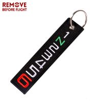 Fashion 6 5 4 3 2 N 1 Lah Key Chain Stalls Tag Cool Embroidery Key Fobs OEM Keychain For Motorcycles And Cars