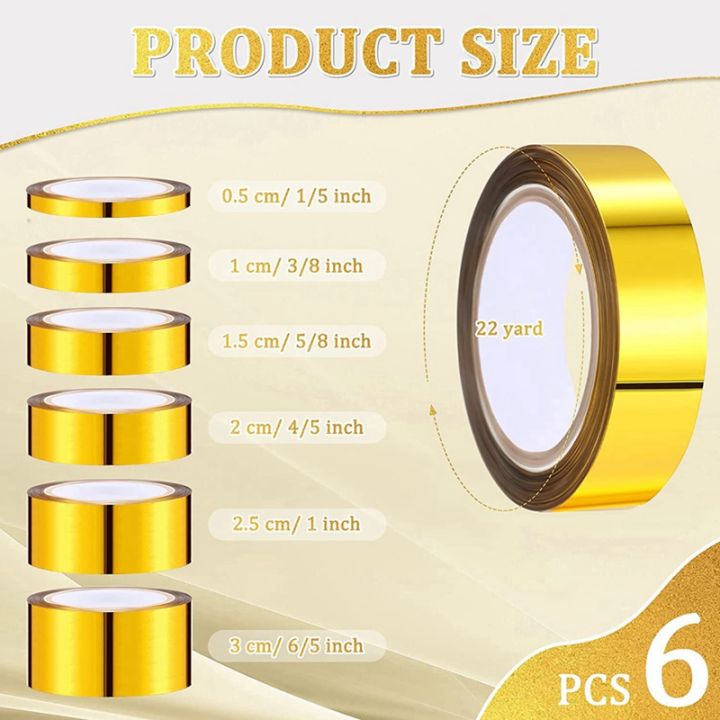diy-tape-metal-and-paper-mirror-tape-packaging-tape-crafts-self-adhesive-polyester-film-tape-35m