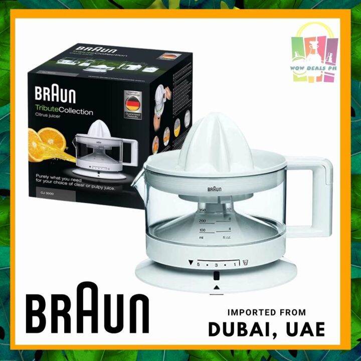 BRAUN CJ3000 Citrus Juicer 220V | Lazada PH
