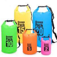 Ocean Pack 3Lกระเป๋ากันน้ำกลางแจ้งชายหาดPVC Buckledลอยล่องแก่งกระเป๋าTravel Boatingอุปกรณ์เสริม