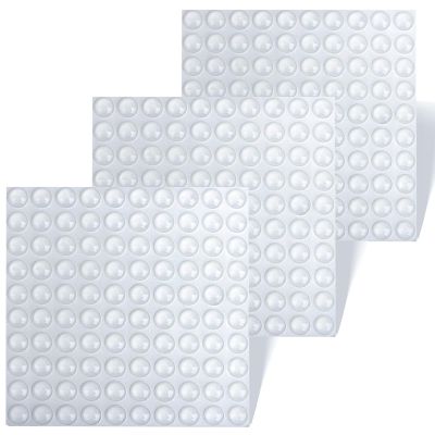 500PCS Clear Cabinet Door Bumpers, Self Adhesive, Sound Dampening Cabinet Stoppers for Kitchen Cabinet 10mmx3mm
