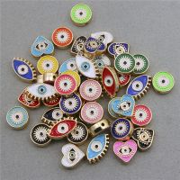 【YF】☃♣  6pcs/lots Boho Charms Beads for Jewelry Necklace Making Enamel Metal Designer Accessories