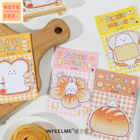 พร้อมส่งในไทย ? Bread Dumplings ? กระดาษโน๊ตกาว สไตล์เกาหลี น่ารัก กระดาษโน๊ต มีกาว Sticky Note