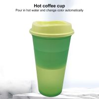 5 PCS/Set Plastic Coffee Cups Temperature Sensitive Plastic Color Changing Cup Reusable Household Drinkware Kitchen Products