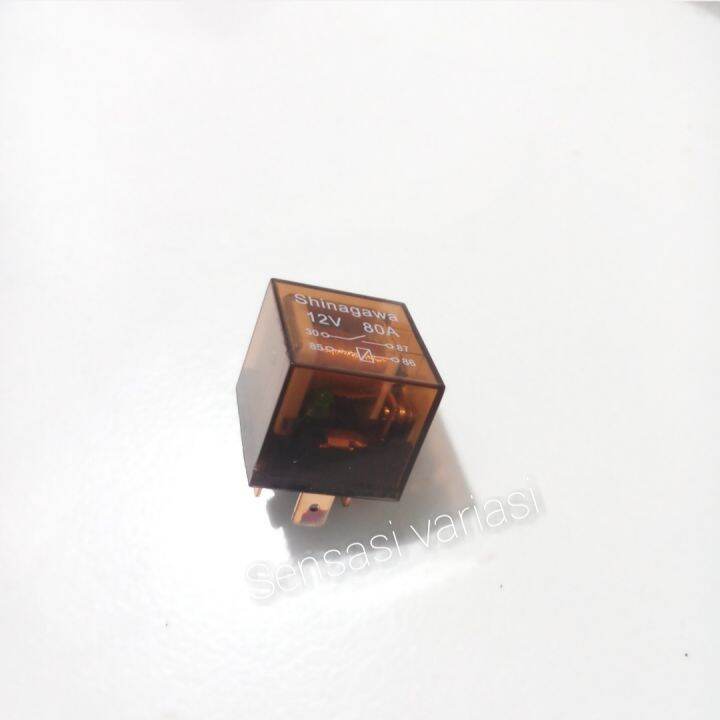 Relay Untuk Klakson dan Lampu 4 Kaki 12v 80A PMV Riley Riley 4 Pin
