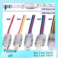 3pin PO6222525 2pin สำหรับ RGB RGBW RGBWW 3528ขั้วต่อ5050แถบสายไฟ LED ตัวเชื่อมต่อสายไฟตัวเชื่อมต่อสายไฟ