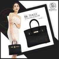 ? กระเป๋าหนัง Togo BK25 สีดำ อะไหล่ทอง ฟรี!! ผ้าพัน  ม้าห้อย