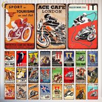 Vintage Racing Track Tin Sign Isle of Man Metal Poster Motorcycle Plaque Garage Plate Bar Club Man Cave Home Wall Decoration