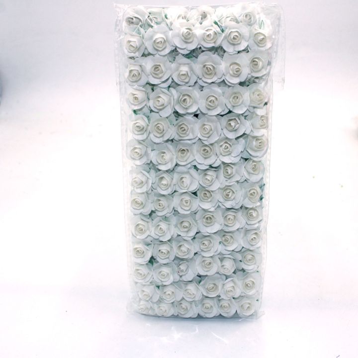 ayiq-flower-shop-144มินิประดิษฐ์ดอกกุหลาบกระดาษช่อ-diy-พวงหรีด-s-crapbook-แต่งงานประดิษฐ์ตกแต่งกุหลาบดอกไม้ประดิษฐ์
