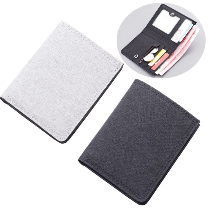 cbt-folding-fashion-canvas-zip-men-short-wallet-multi-functional-mini-coin-purse-card-holder