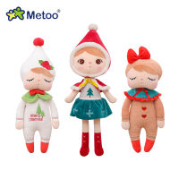 55cm Metoo Jimbao Christmas Doll 38cm Angela Soft Plush Snowman Elk Xmas Toy Cartoon Stuffed Toys For Baby Boys Girls Kids Gift