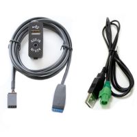 Biurlink สายอะแดปเตอร์เครื่องชาร์จอินพุตสำหรับ Bmw E46 3ช่องสวิตช์ Usb/aux 2รูปแบบ