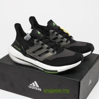 Ready Stock AD UltraBoost21 ultra boost 21 Primeknit UB7.0 Jogging Shoes Running Shoes Green/Black