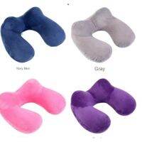 U-Shape Travel Pillow for Airplane Inflatable Neck Pillow Travel Accessories 4Colors Comfortable Pillows for Sleep Home Textile Travel pillows