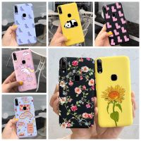 สำหรับ Vivo V9 1723เคสซิลิโคนนิ่ม TPU เคสโทรศัพท์สำหรับ Vivo V9 Youth 1727 1726 Y85เคสลายการ์ตูนดอกไม้ Cuet