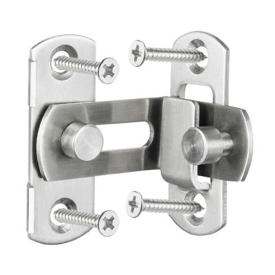 【LZ】┇₪∏  3/4 Inch 90 Degree Right Angle Door Latch Hasp Bending Latch Buckle Bolt with Screws for Doors Bolt Sliding Lock Barrel