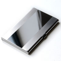 【CW】Waterproof Stainless Steel Silver Aluminium Metal Case Business ID Name Credit Card Holder Cover namecard cardcase
