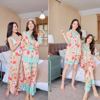 ชุดนอน Muslin pajamas ชุดนอนSilk Satin ( รุ่น N1123,T1123,L1123,R1123,P1123)