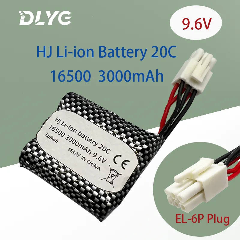 9.6v Li-ion Battery for 9115 9116 S911 S912 RC Car Truck Spare
