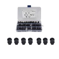 50pcs Black Cage Nuts Kit Carbon steel M6 Square Hole Hardware Cage Nuts Mounting Screws with Box For Server Rack and Cabinet