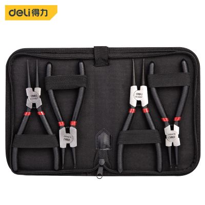 【YF】 1/4 Pcs 7 Inch Circlip Plier Electrical Repairing Hand Tools Multifunctional Household Pliers