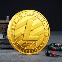 (Rui baoG) Litecoin เหรียญคอลเลกชันสกุลเงินคอลเลกชันของขวัญทางกายภาพศิลปะบ้านวันหยุด Deco เลียนแบบ Dia