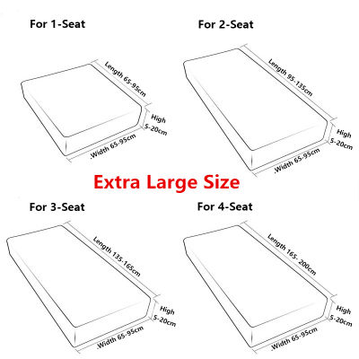Spandex Sofa Seat Cushion Covers for Living Room Pillow Cushion Cover Corner Slipcovers Chaise Longue Couch Funiture Protector