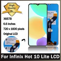 6.6 "ต้นฉบับสำหรับ Infinix 10 Lite X657B LCD แสดงผลหน้าจอสัมผัสชุดประกอบดิจิไทเซอร์อัจฉริยะ5จอแสดงผล LCD