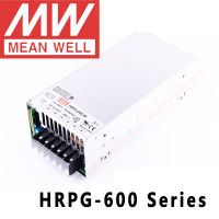 Original Mean Well HRPG-600 Series DC 5V 12V 24V 36V 48V Meanwell 600W เอาต์พุตเดี่ยวพร้อมฟังก์ชั่น PFC Switching Power Supply