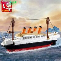 Ls【คลังสินค้าพร้อม】194PCS Building Blocks ของเล่นเพื่อการศึกษาสำหรับเด็ก Titanic Ship1【cod】