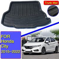 อุปกรณ์เสริมสำหรับ Honda CITY 2015-2022ฝาหน้าฝาหลังกระโปรงรถการเดินเรือแผ่นรองกระโปรงหลังรถพื้นพรมกันโคลนเตะ