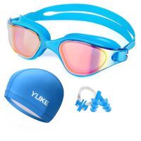 Swim Goggles Swimming Glasses Anti-fog Waterproof Earplug Pool Equipment for Men Women Kids Adult Sports Diving Goggles Goggles