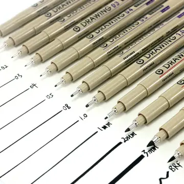 12Pcs Art Manga Outlining Pen Pigment Liner Micron Pen Marker set