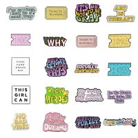 【DT】hot！ Quote Letters Brooches Film Ticket Badge We Can Heroes Lapel Pins Collection Jewelry Men