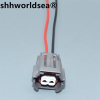 shhworldsea 2 Pin Fuel Injector Connector Plug Wire Harness 06A973722 For Golf Jetta Polo For A4 A6 Q3 Q5 6195 0043 06A 973 722