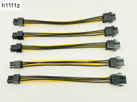 【▼Hot Sales▼】 d7zaa4b 5ชิ้น20ซม. 6pin ถึง6ขา Pci Express Power สายพ่วงตัวเชื่อมต่อ6pin ตัวผู้กับตัวเมียสายพ่วงสายกราฟฟิกการ์ด