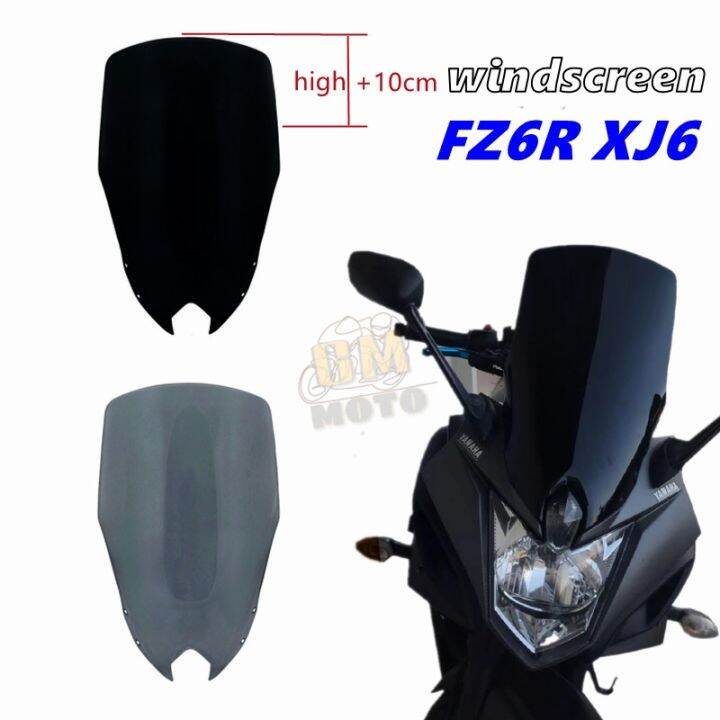 ที่บังลม-fz6r-สำหรับกระจกรถยนต์กันลมที่บังลมสำหรับ-xj6ของยามาฮ่าสำหรับผัน-fz-6r-fzs600-xj6f-xj6fa-2009-2017-xj-6อุปกรณ์เสริม-moto-ใหม่