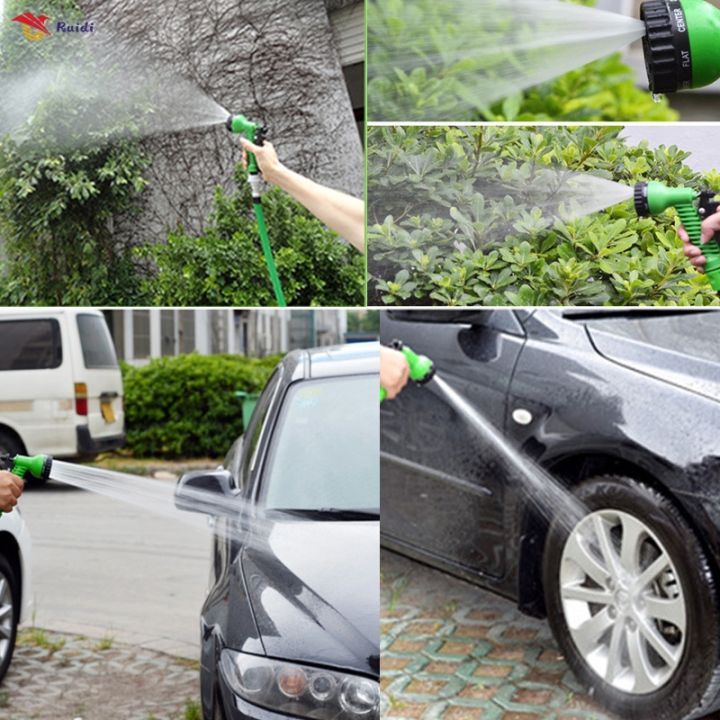 garden-hose-expandable-50ft-สายยาง-50ft-สายยางรดน้ำ-สายยางล้างรถ-สายยยางยึดหดได้-สายน้ำแรงดัน-สายยางรดน้ำสวน-สายยางฉีดน้ำ-สีเขียว