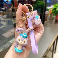 insCute Star Delu Sla Rabbit Keychain Female Shirley May Doll Schoolbag Pendant Car Key Pendant