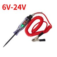 Car Truck Voltage Circuit Tester Digital Display 6V 12V 24V DC Long Probe Pen Light Bulb Automobile Diagnostic Tools Auto Repair