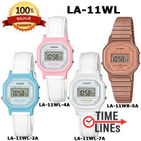 CASIO ของแท้ 100% นาฬิกาผู้หญิงขนาดเล็ก LA-11WL LA-11WR DIGITAL พร้อมกล่องและรับประกัน 1ปี LA11 LA11WL LA11WR LA-11WR-5A LA-11WL-4A LA-11WL-7A LA-11WL-2A