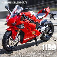 112 Ducati Panigale V4S Corse ล้อแม็กแข่งรถจักรยานยนต์จำลองโลหะรถจักรยานยนต์ข้ามประเทศรุ่นคอลเลกชันเด็กของเล่นของขวัญ