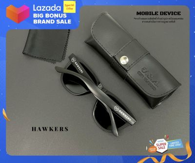 HAWKERS แว่นกันแดด เลนส์ Polarized ตัดแสงสะท้อน ป้องกัน UV400 แว่นตาสวมใส่ขับรถ สุดแนว (รูปถ่ายจากสินค้าจริง)