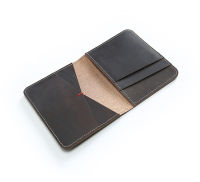 SIKU leather mens wallet case handmade crazy horse id card holder distress card holder