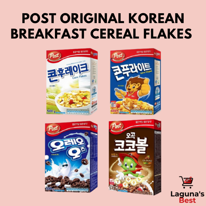 Post Original Korean Breakfast Cereal Flakes (Oreo O's/Corn Flight/Corn